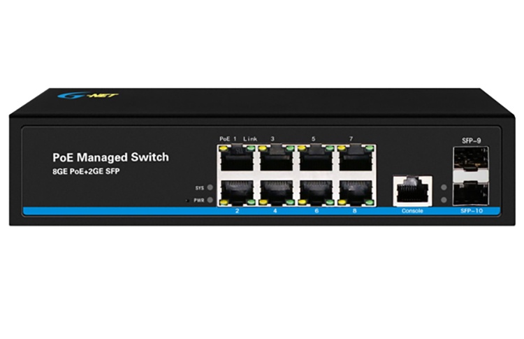 Marmont-Switch PoE layer 2 GX-MPS-2GX8GP-SFP