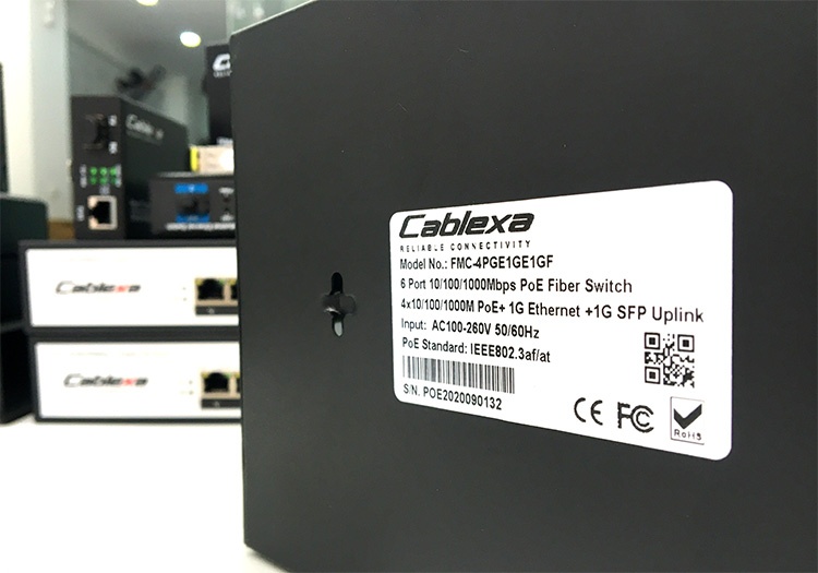 Marmont-Switch PoE 4 Port hãng Cablexa