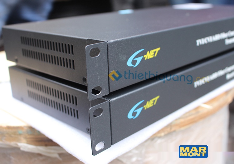 Marmont-Mở hộp sản phẩm bộ Fiber Video Converter hãng G-NET
