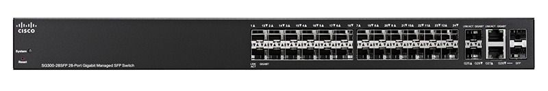Marmont-Hình ảnh CISCO SG300-28SFP-K9-EU SG300-28SFP 28-port Gigabit SFP Managed Switch