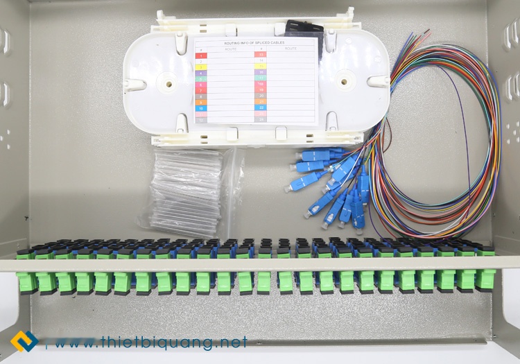 Marmont-Hộp Phối Quang ODF 96 Fo/Core lắp Rack đầy đủ phụ kiện