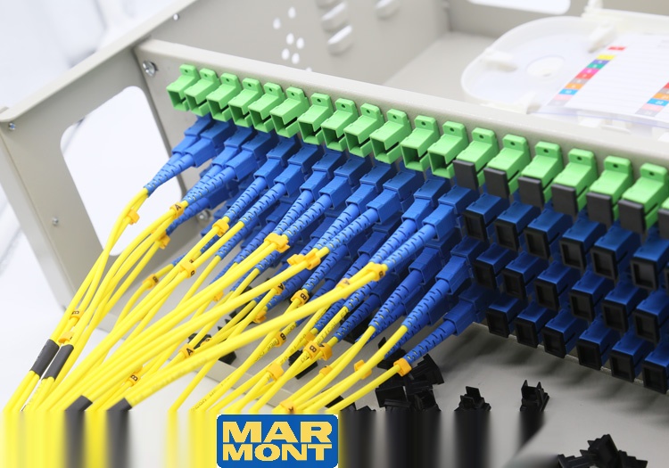 Marmont-Hộp Phối Quang ODF quang 96 Fo/Core lắp Rack đầy đủ phụ kiện