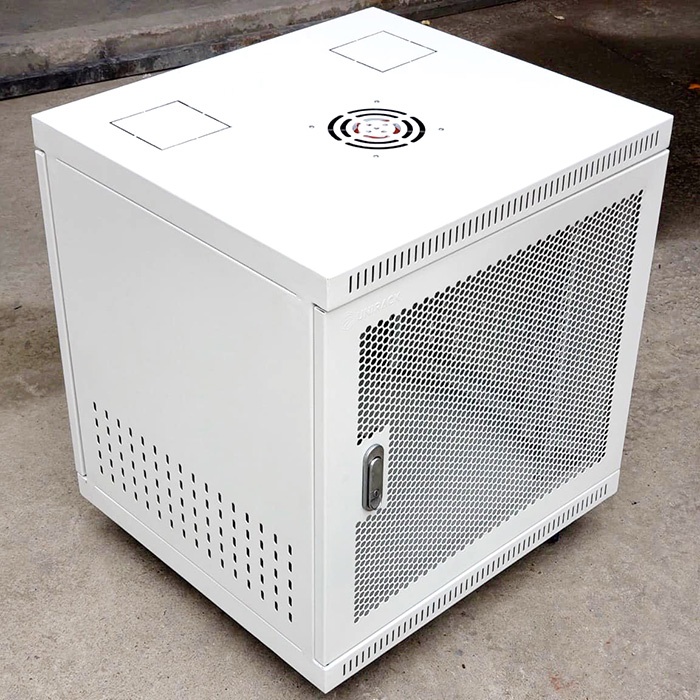 Marmont-Tủ rack 10U D500 cửa lưới màu trắng