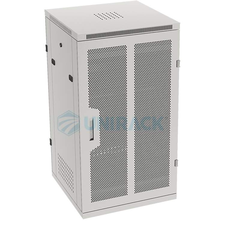 Marmont-tủ mạng 20u sâu 600 màu trắng, tủ mạng 20U sâu 600 màu trắng mặt sau
