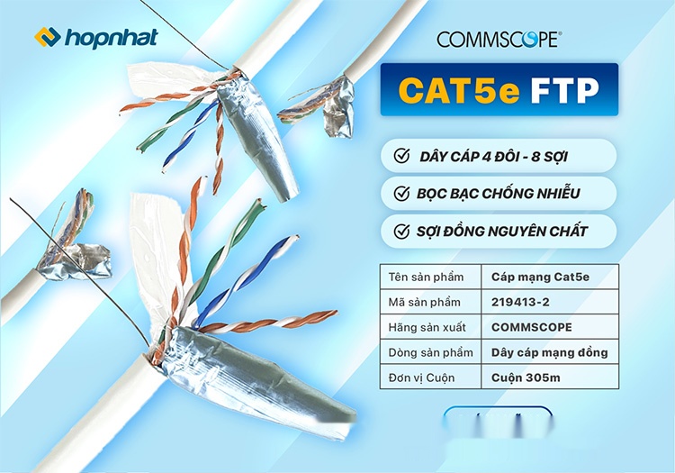 Marmont-Dây mạng Cat5e FTP Commscope
