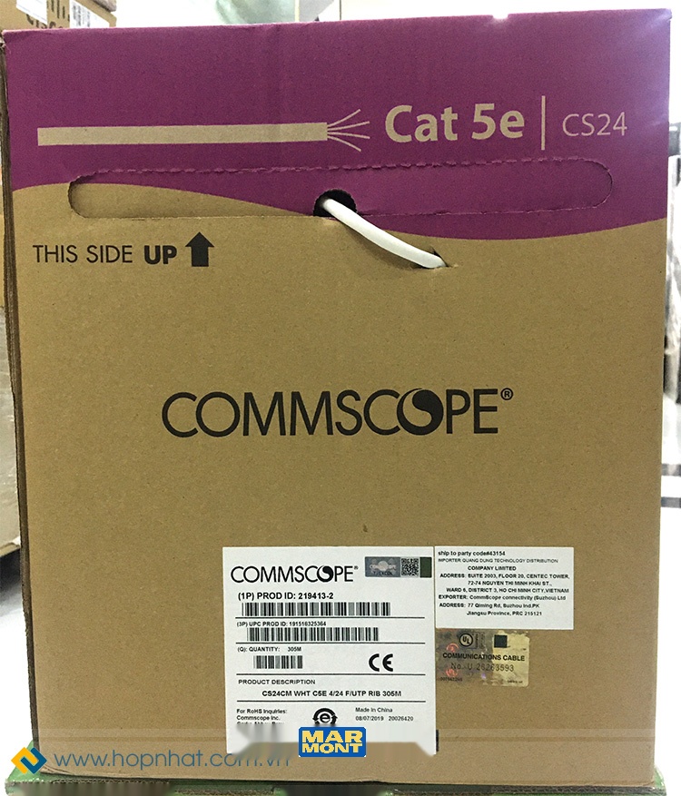 Marmont-dây cáp mạng Cat5e FTP hãng Commscope AMP