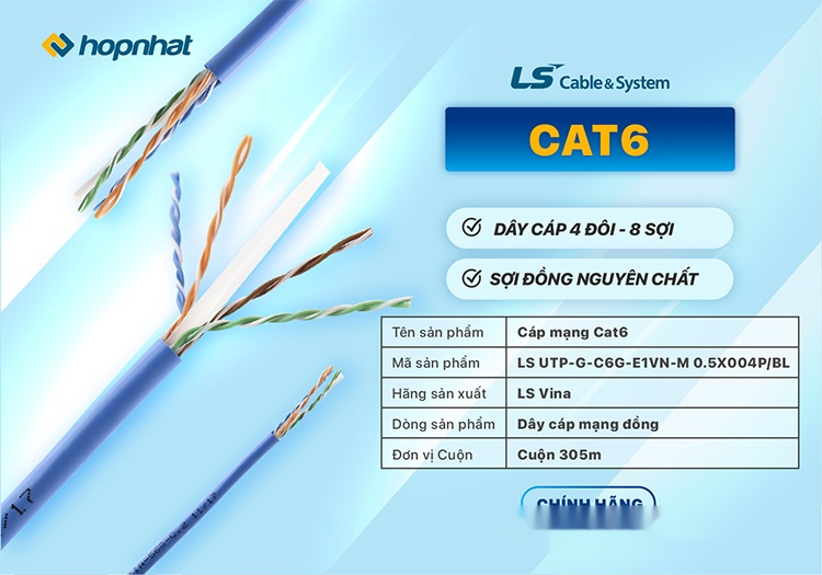 Marmont-Dây mạng Lan Cat6 UTP LS